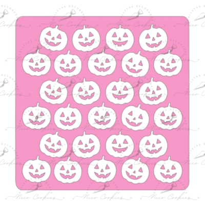 Stencil Doble Calabazas + Caritas