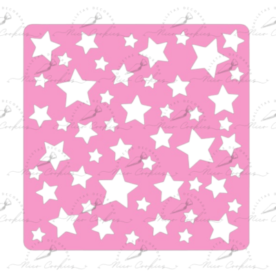 Stencil Patrón Estrellas